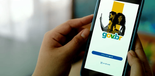Aplicativo gov.br em smartphone